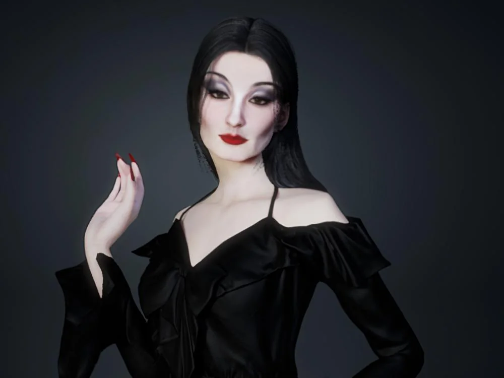 Morticia Addams inZOI